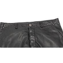 Chrome Hearts 'Devil Dog' Black Leather Cargo Pants