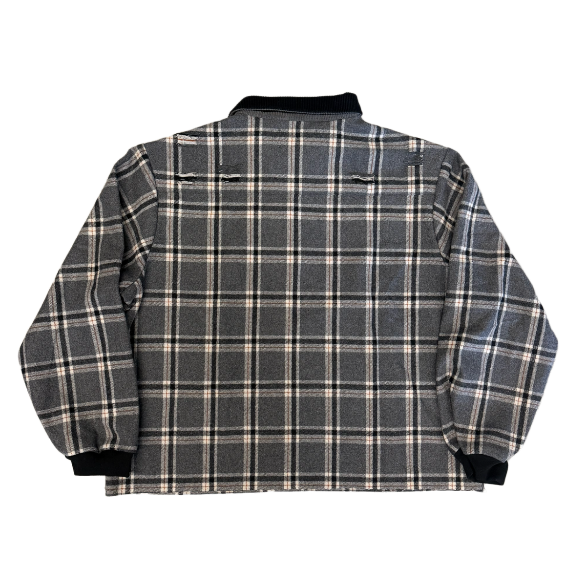 Satoshi Nakamoto 'Grey' Half-Zip Flannel