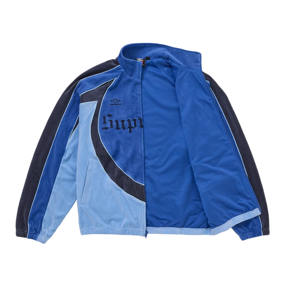 Supreme Umbro 'Blue' Velour Track Jacket