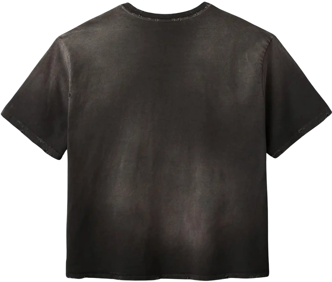 Gold+Vintage Gallery Raspberry Hills 'Smile' Black Tee