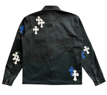 Chrome Hearts 'Work Dog' White Blue Cross Patch Jacket