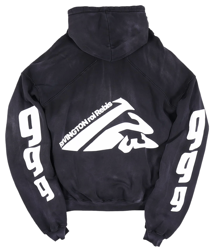 Rivington roi Rebis 'USO 123 Gymnostic' Oversized Black Hoodie