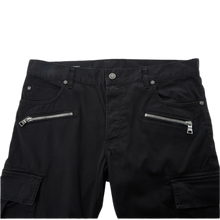 Balmain 'Black Embossed Slim-Fit Cargo' Biker Pants
