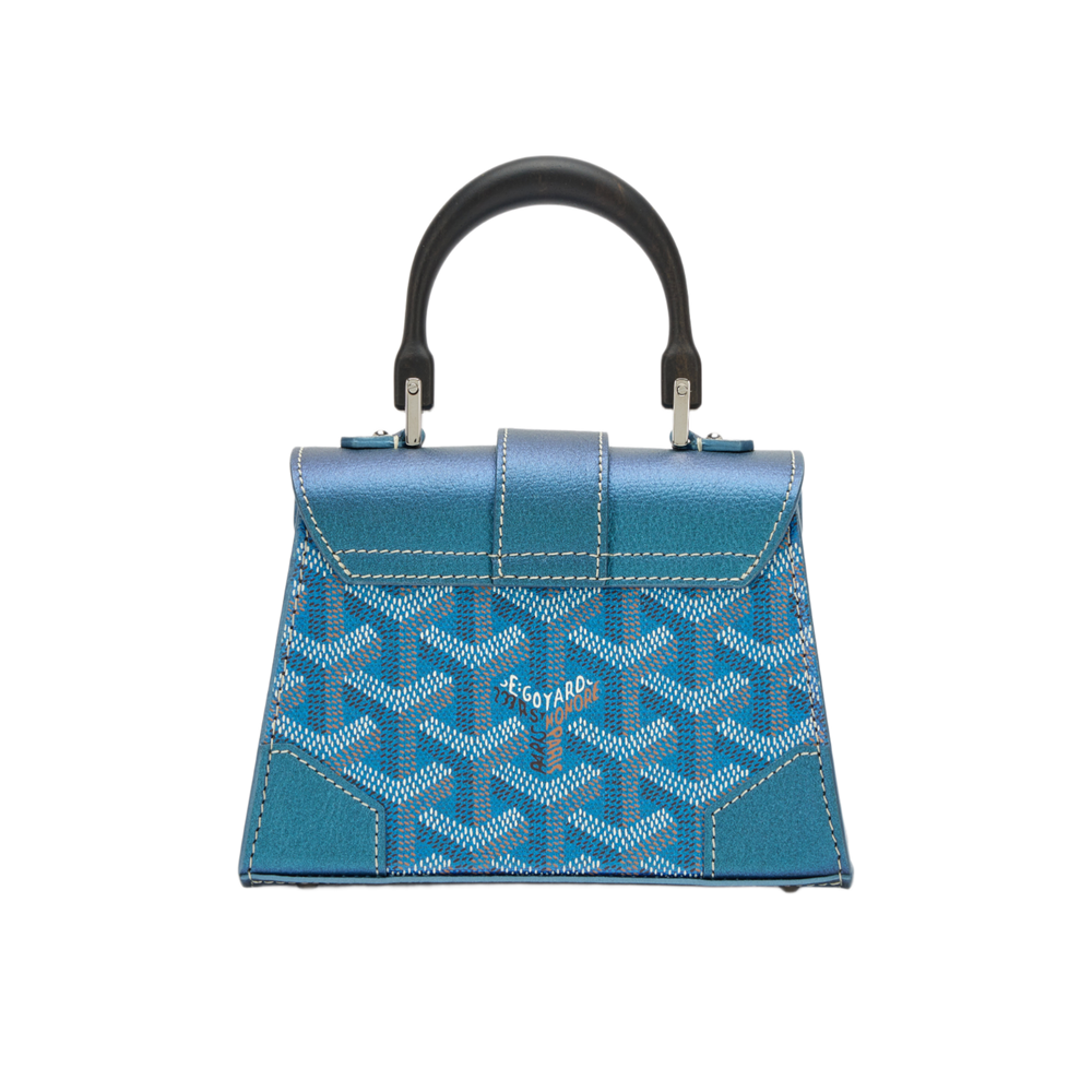 Goyard 'Pearly Blue' Saigon Structure Nano Bag