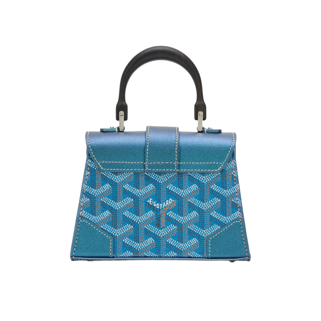 Goyard 'Pearly Blue' Saigon Structure Nano Bag