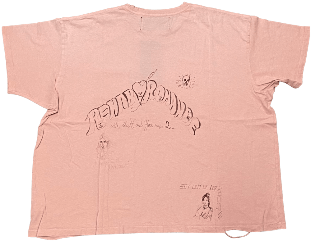 Paly 'Rehab Romance' Pink Pocket Tee