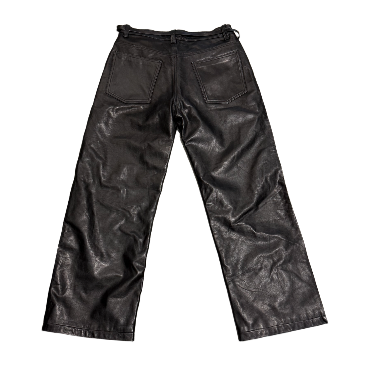 Earthling VIP 'Beige/Black' Merge Leather Sweatpants