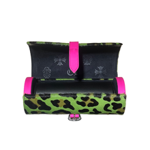Chrome Hearts 'Green & Pink' Leopard Print Watch Roll