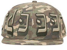 Murd333r.fm 'Green Camo' Fitted Baseball Hat