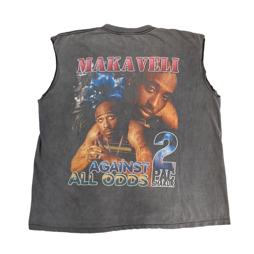 Tupac Shakur 'Makaveli Against All Odds' Vintage Cutoff Tee