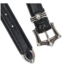 Chrome Hearts 'Waxed Punk' 3 Piece Leather Belt