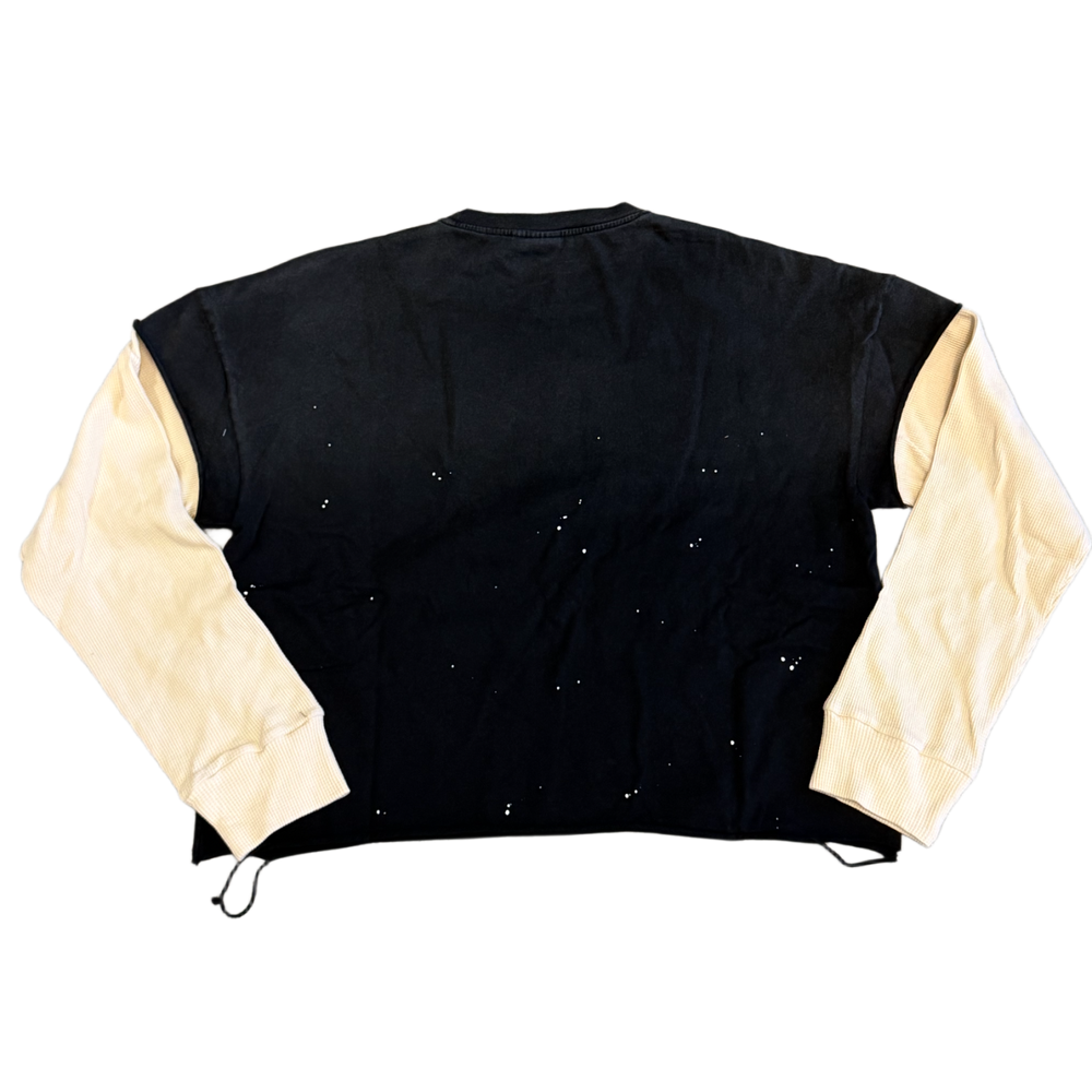 Saint Vanity 'Black' Cutoff Thermal Longsleeve Tee