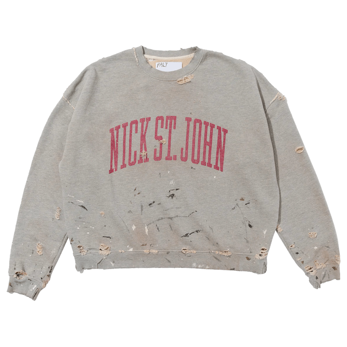 Paly Hollywood 'Grey' Nick St. John Crewneck