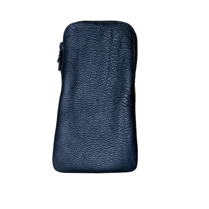 Chrome Hearts Leather Glasses Case XL with Cross