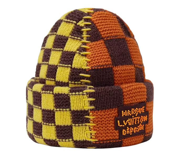 Louis Vuitton 'Yellow/Orange' Damier Beanie