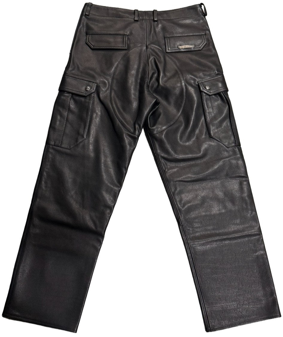 Chrome Hearts 'Black' Leather Cargo Pants