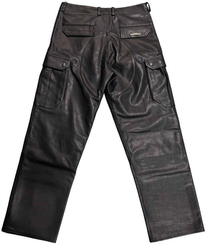 Chrome Hearts 'Black' Leather Cargo Pants