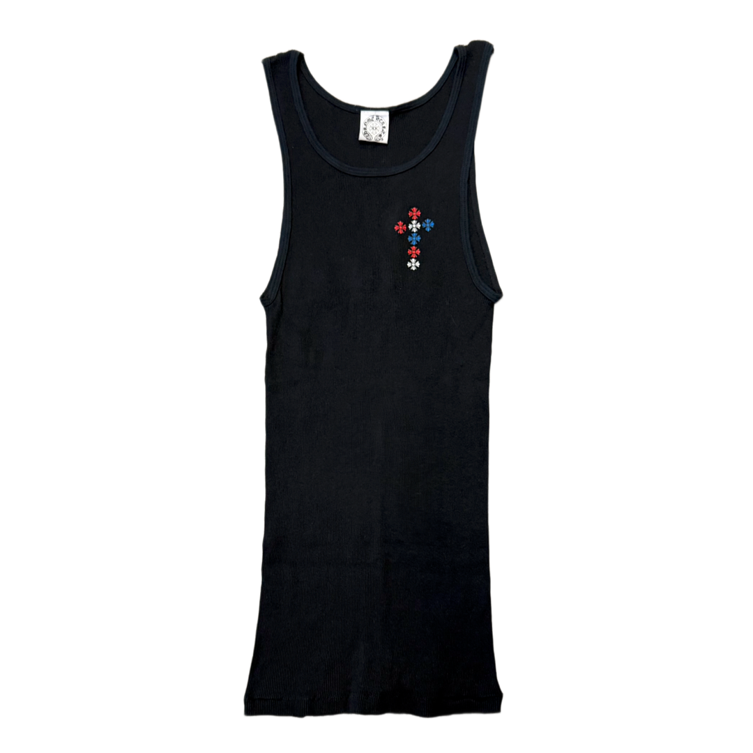 Chrome Hearts Vintage 'USA Scroll' Black Tank Top