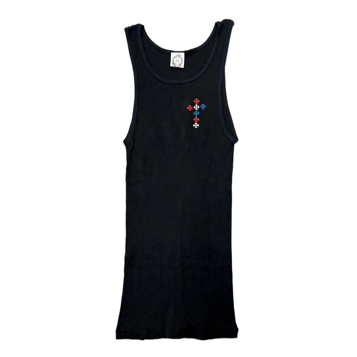 Chrome Hearts Vintage 'USA Scroll' Black Tank Top