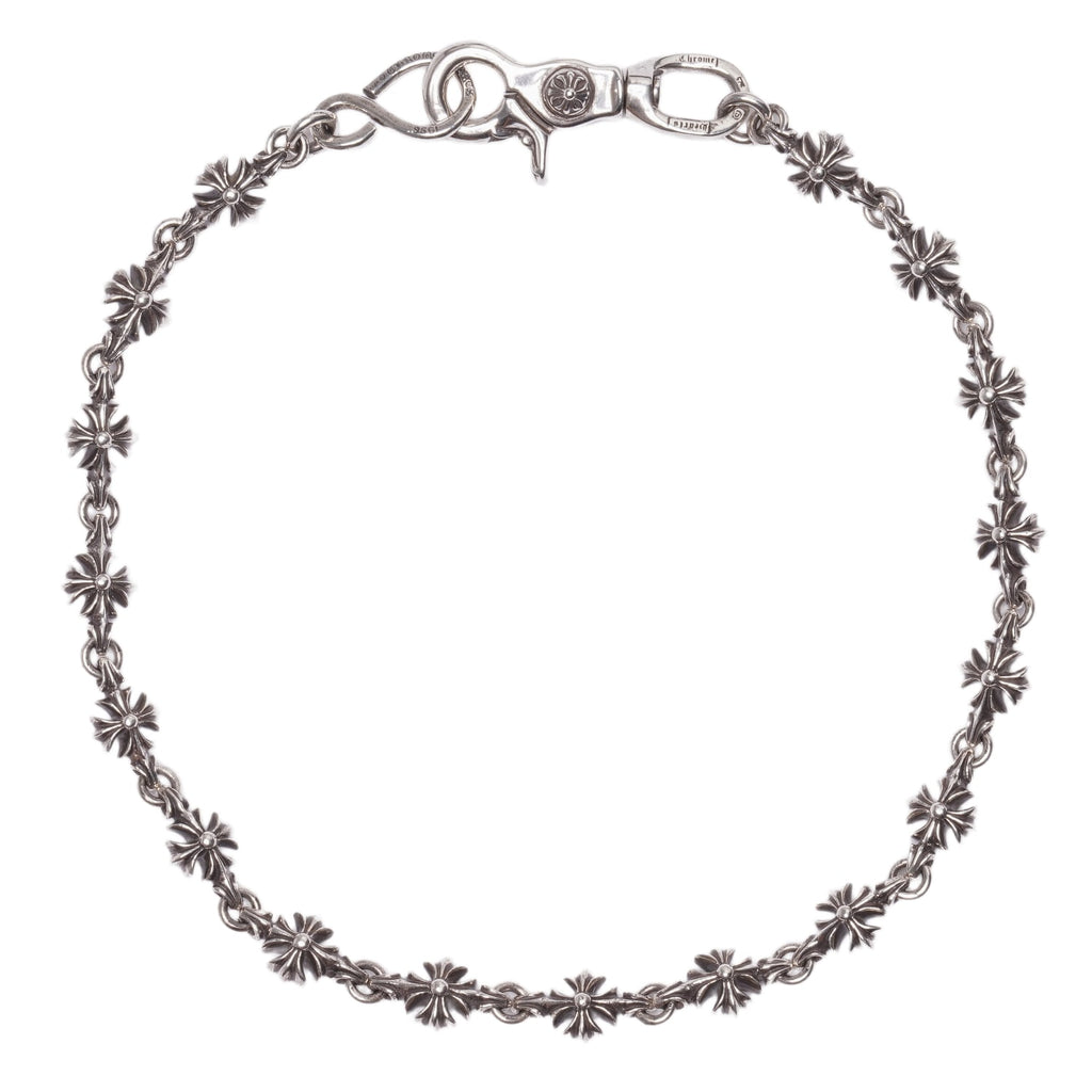 Chrome Hearts 'Plus Cross' 23in Single Clasp Silver Wallet Chain