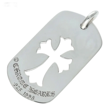 Chrome Hearts 'Silver' Cross Cut Out Dog Tag Necklace