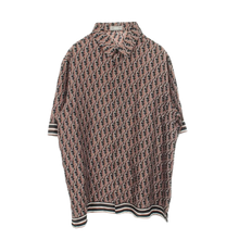 Dior 'Black/Brown' Oblique Button Up Silk Shirt 