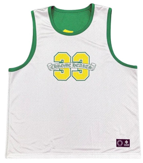 Chrome Hearts Green 'Reversible Mesh' Basketball Jersey