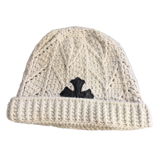 Chrome Hearts 'Oatmeal' Cross Patch Knit Beanie