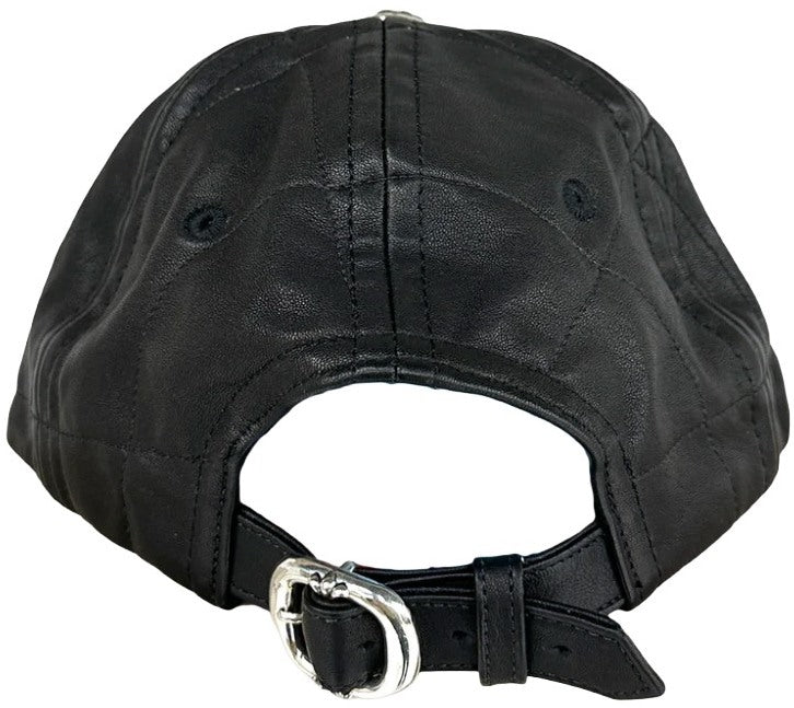 Chrome Hearts 'Spider Web' Black Leather Hat