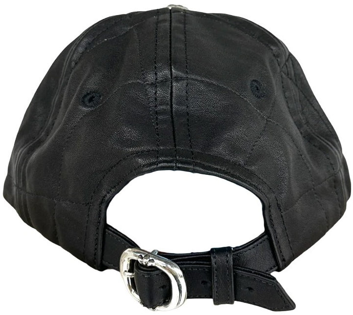 Chrome Hearts 'Spider Web' Black Leather Hat