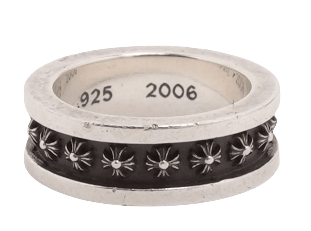 Chrome Hearts 'Plus Cross' Eternity Silver Ring