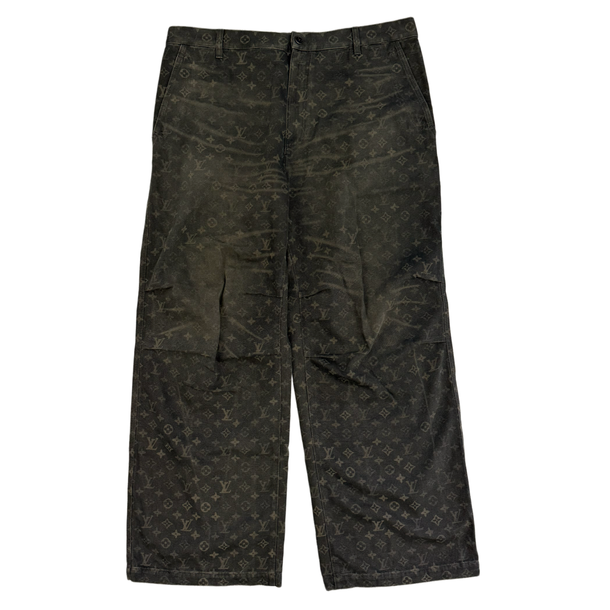 Louis Vuitton 'Green Monogram' Denim Pants
