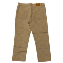 Louis Vuitton 'Tan' Monogram Embroidered Skate Pants
