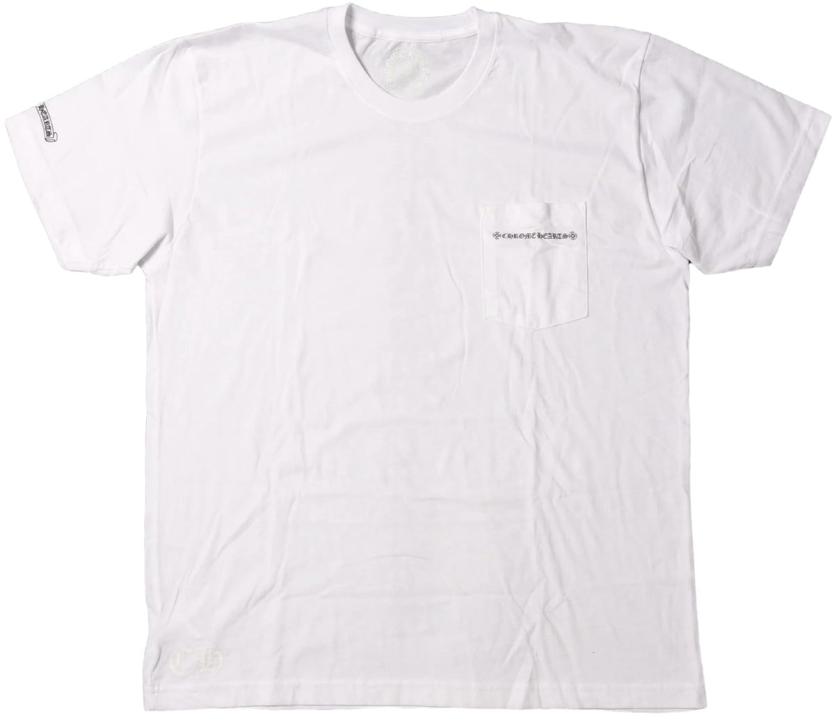 Chrome Hearts 'Cross Spine' White Tee