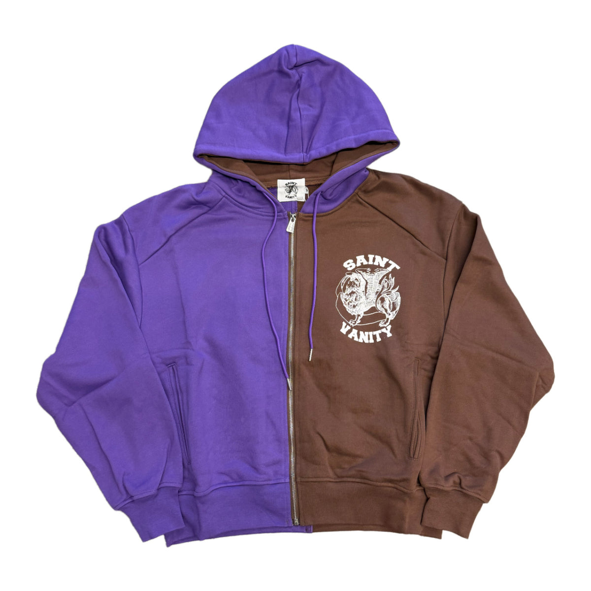 Saint Vanity 'Purple/Brown' Zip-Up Jacket