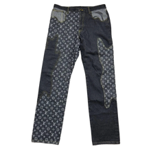 Louis Vuitton x Nigo 'Dark Wash' Monogram Crazy Denim Jeans