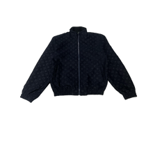 Louis Vuitton 'Navy Blue' Monogram Zip Up Bomber Jacket