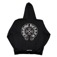 Chrome Hearts 'Black Monogram Cross' Zip Up Hoodie