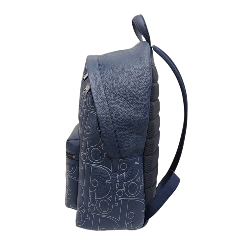 Dior 'Navy' Rider 2.0 Stencil Leather Backpack 