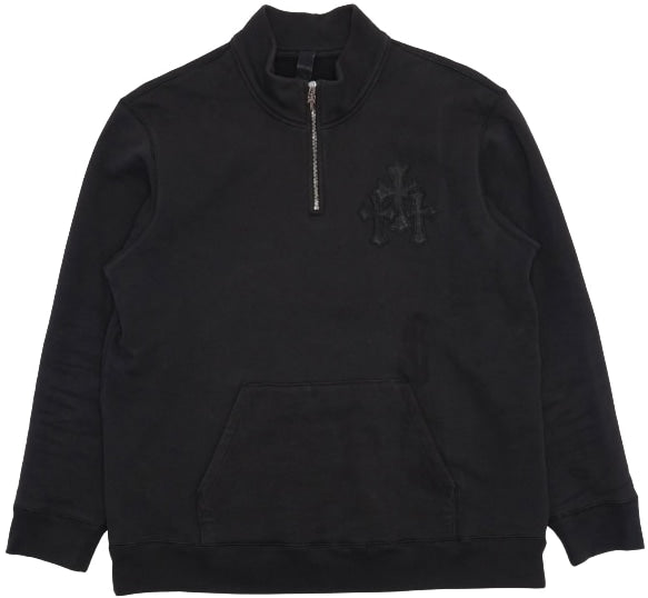 Chrome Hearts 'Paper Jam' Black Quarter Zip