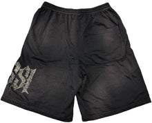 Bossi 'Grey Flames' Rhinestone Sweatshorts
