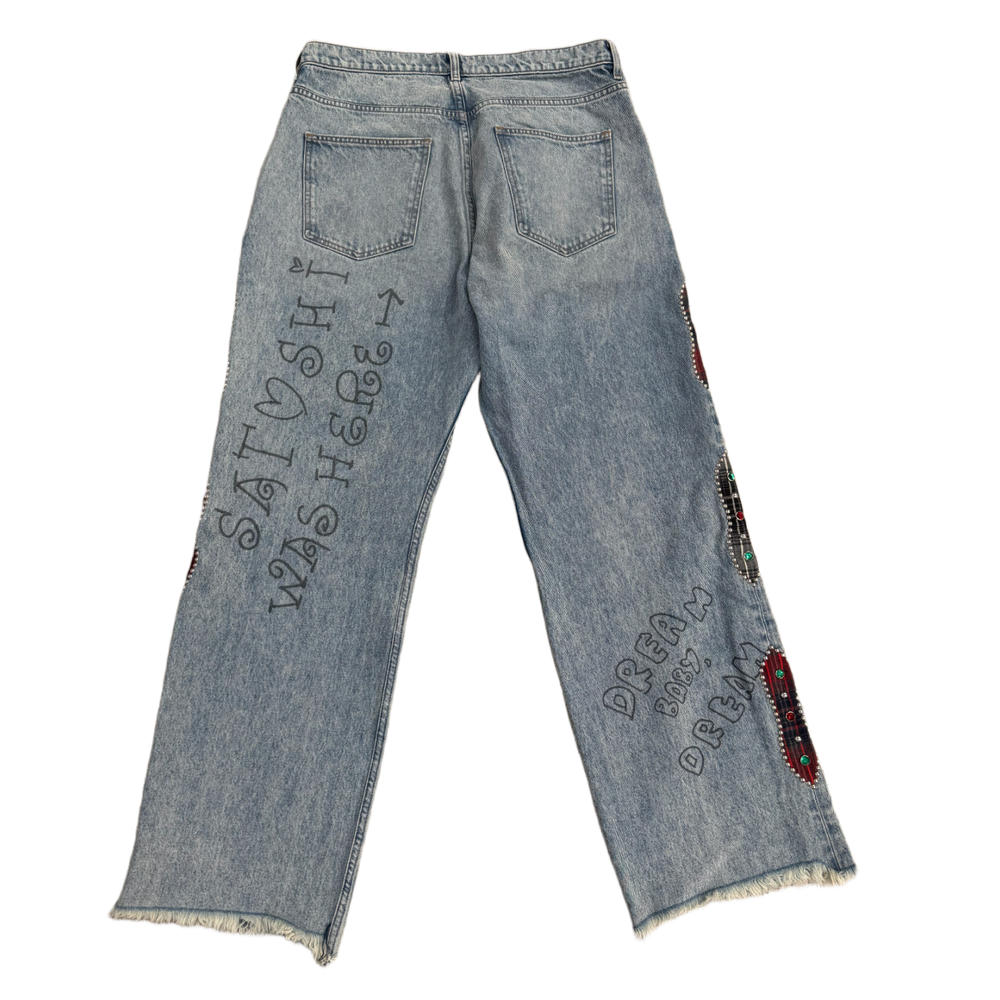 Satoshi Nakamoto 'Nessa' Stud Side Jeans