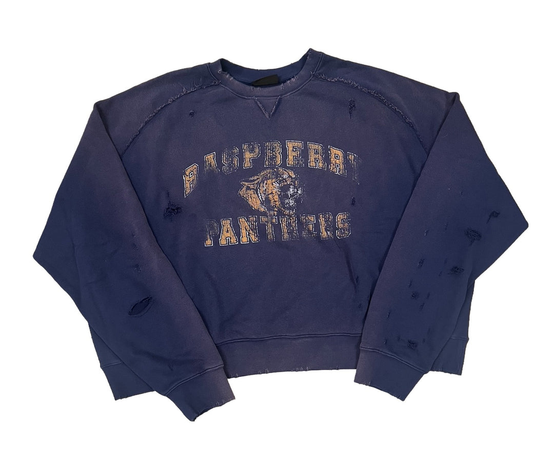 Gold+Vintage Gallery Raspberry Hills 'Panthers' Crewneck
