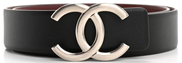 Chanel Reversible Interlocking CC Leather Belt