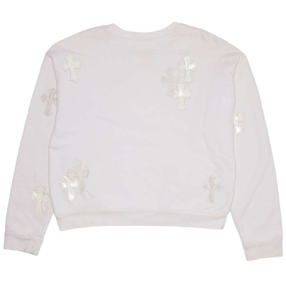 Chrome Hearts 'Triple White' Cross Patch Crewneck