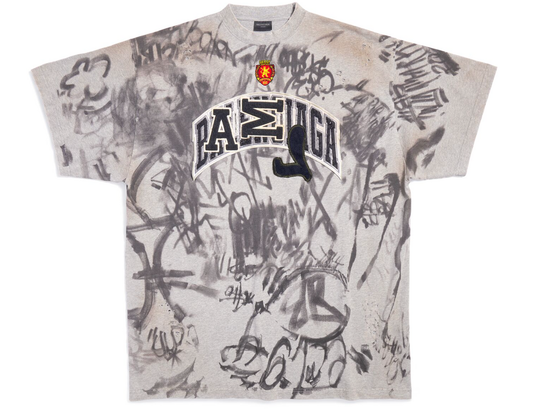 Balenciaga 'Skater' Grey Tee