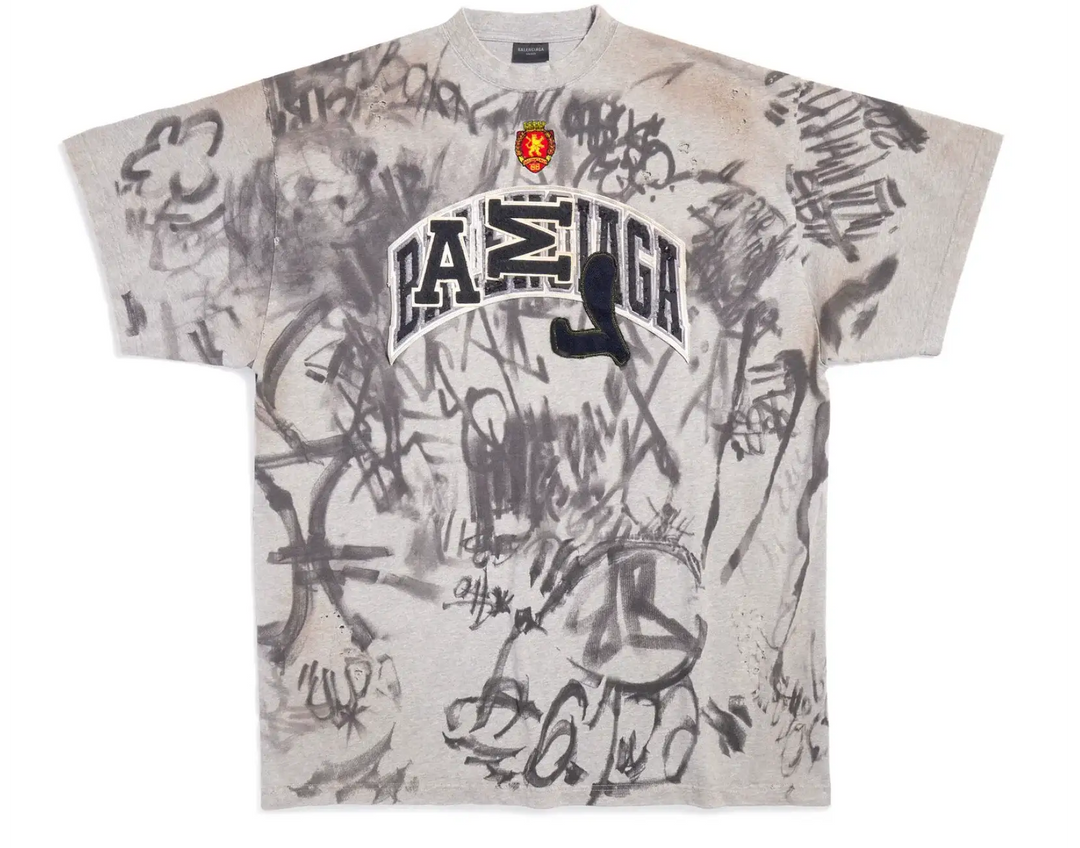 Balenciaga 'Skater' Grey Tee