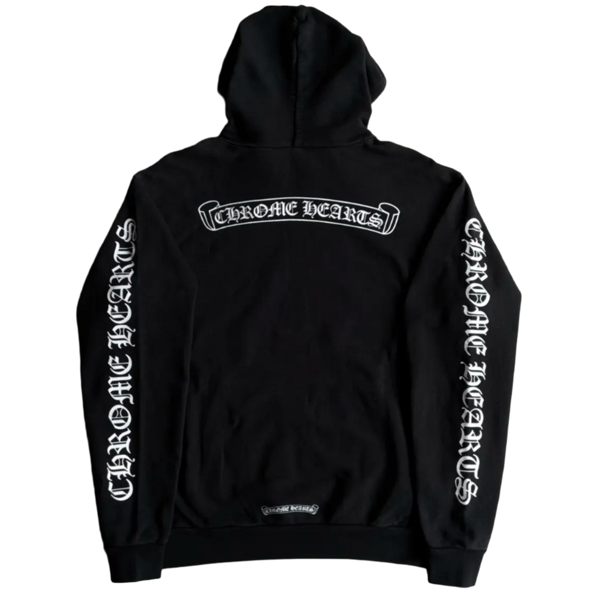 Chrome Hearts 'Scroll Logo' Black Hoodie