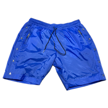 Hellstar Blue Nylon Snap Shorts
