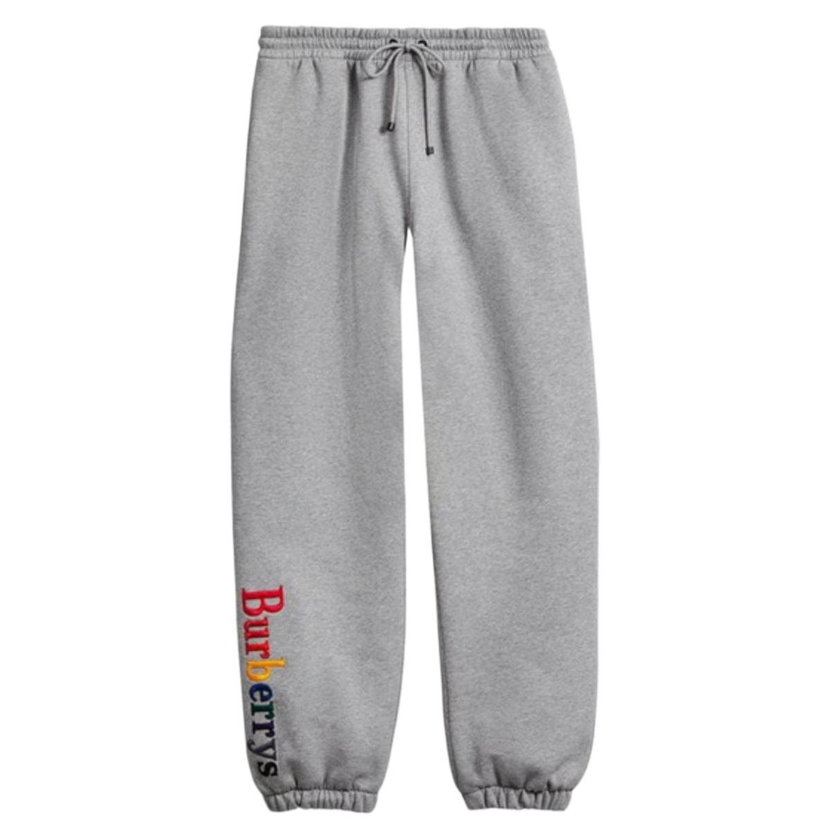 Burberry 'Grey' Rainbow Logo Embroidered Sweatpants